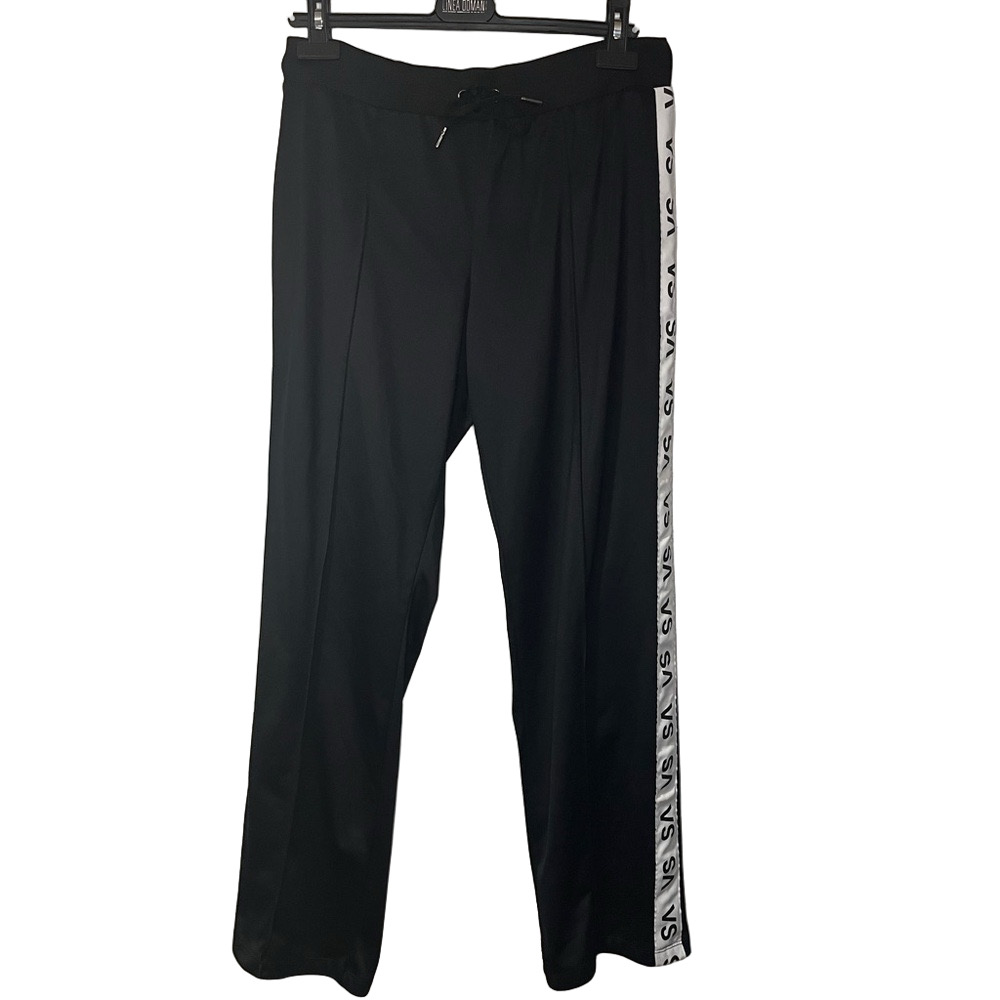 Victoria's Secret Sport Black Track Pants Women's Medium Loungewear Comfy Sporty